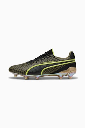 KING ULTIMATE x PORSCHE FG/AG Football Boots Unisex, Olive Drab-PUMA Black-PUMA Gold, extralarge-GBR