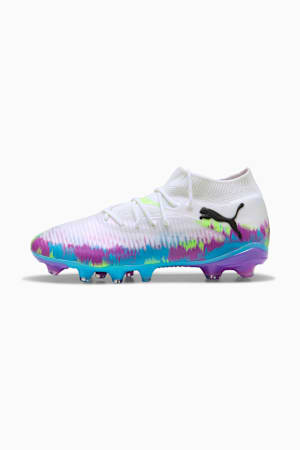 FUTURE 8 PRO BRILLIANCE FG/AG Football Boots Women, PUMA White-Fizzy Apple-Bright Aqua-Pure Magenta, extralarge-GBR