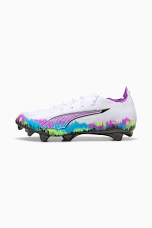 ULTRA 6 CARBON BRILLIANCE FG Football Boots Women, PUMA White-Fizzy Apple-Bright Aqua-Pure Magenta, extralarge-GBR