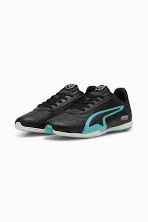 Mercedes-AMG Petronas Motorsport Tune Cat Driving Shoes, PUMA Black-Sheen Green, extralarge-GBR