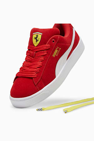 Scuderia Ferrari Suede XL Sneakers, Rosso Corsa-PUMA White, extralarge-GBR