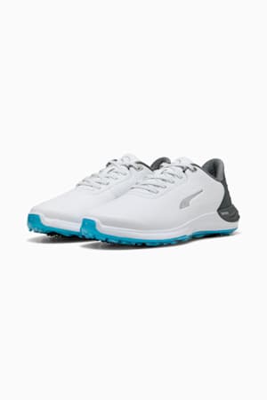Phantomcat NITRO™+ Men's Golf Shoes, PUMA White-Slate Sky-Speed Blue, extralarge-GBR