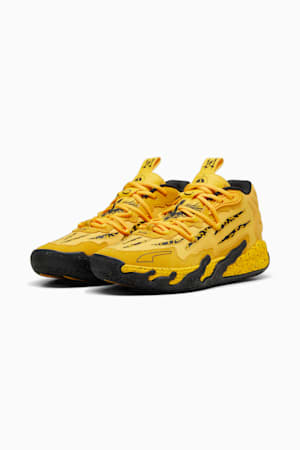 MB.03 Porsche Legacy Basketball Shoes, Sport Yellow-PUMA Black, extralarge-GBR