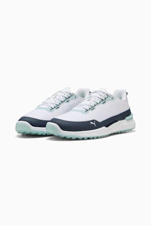 IGNITE Elevate X Golf Shoes Men, PUMA White-Deep Navy-Modern Mint, extralarge-GBR