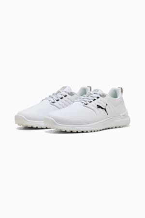 IGNITE Elevate 2 Golf Shoes Men, PUMA White-PUMA Black-PUMA Silver, extralarge-GBR
