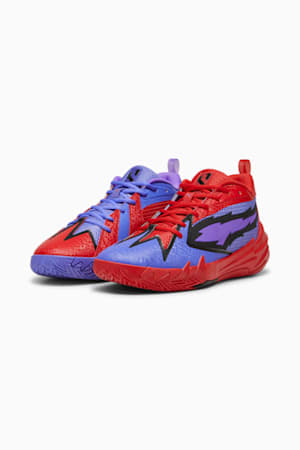 Scoot Zeros PRED Unisex Basketball Shoes, Dark Amethyst-For All Time Red, extralarge-GBR