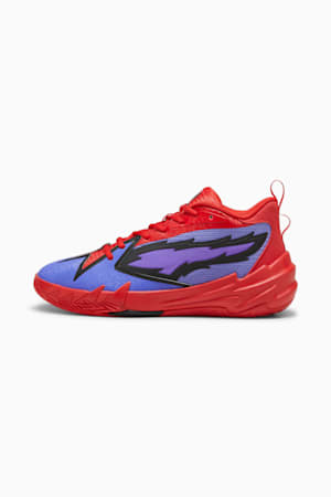 Scoot Zeros PRED Unisex Basketball Shoes, Dark Amethyst-For All Time Red, extralarge-GBR