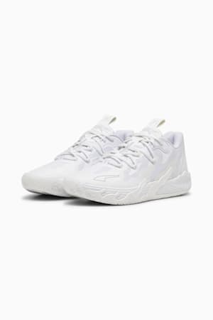 MB.03 Lo Basketball Shoes, PUMA White-Gray Fog, extralarge-GBR