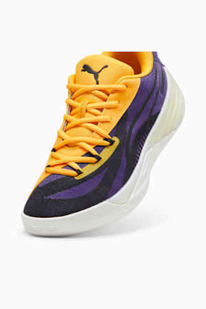 All-Pro NITRO™ Basketball Shoes, Team Violet-Yellow Sizzle-PUMA White, extralarge-GBR