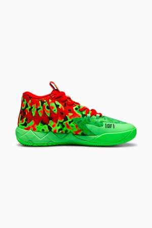 MB.01 Thermal Basketball Shoes, Fluro Green Pes-PUMA Red, extralarge-GBR