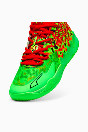 MB.01 Thermal Basketball Shoes, Fluro Green Pes-PUMA Red, extralarge-GBR