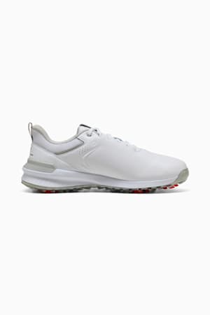 IGNITE Innovate Leather Golf Shoes Men, PUMA White-Ash Gray, extralarge-GBR