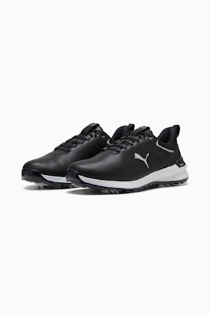 IGNITE Innovate Leather Golf Shoes Men, PUMA Black-PUMA Silver, extralarge-GBR