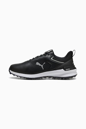 IGNITE Innovate Leather Golf Shoes Men, PUMA Black-PUMA Silver, extralarge-GBR
