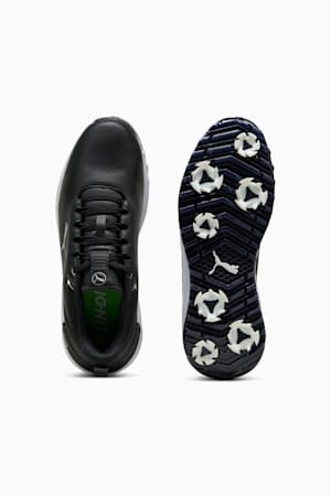 IGNITE Innovate Leather Golf Shoes Men, PUMA Black-PUMA Silver, extralarge-GBR