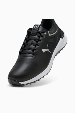 IGNITE Innovate Leather Golf Shoes Men, PUMA Black-PUMA Silver, extralarge-GBR