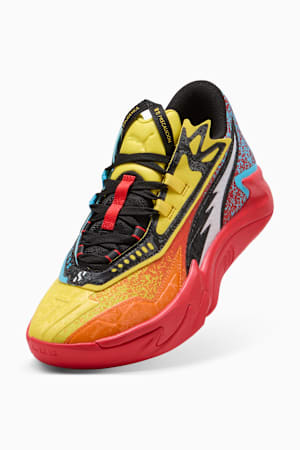 Scoot Zeros II Caution Basketball Shoes Unisex, Rickie Orange-Speed Yellow, extralarge-GBR
