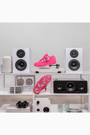 PUMA HOOPS x LAFRANCÉ Pink Carpet Sneakers Unisex, Glowing Pink-Glacial Gray, extralarge-GBR