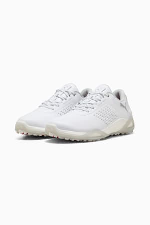 Shadowcat NITRO™ Leather Golf Shoes Men, PUMA White-Ash Gray, extralarge-GBR