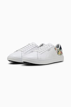 PUMA x PALM TREE CREW Classic G Golf Shoes Men, PUMA White-Deep Navy-Red Fire, extralarge-GBR
