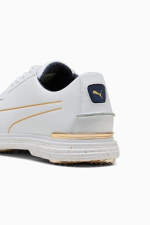 PUMA Royale Players Golf Shoes Men, PUMA White-Deep Navy-Old Gold, extralarge-GBR