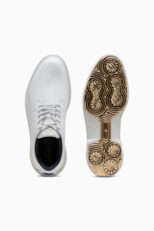 PUMA Royale Players Golf Shoes Men, PUMA White-Deep Navy-Old Gold, extralarge-GBR