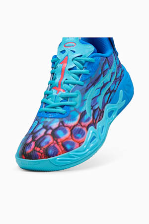 MB.04 Lo Alien Skins Basketball Shoes Unisex, Ultra Blue-Luminous Pink-Green Glare, extralarge-GBR