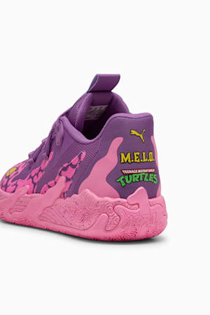 PUMA HOOPS x TMNT MB.03 Lo Krang Basketball Shoes Unisex, Ultra Violet-Fast Pink-Speed Yellow, extralarge-GBR