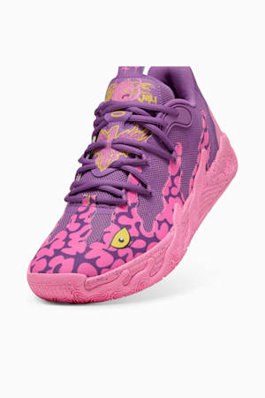 PUMA HOOPS x TMNT MB.03 Lo Krang Basketball Shoes Unisex, Ultra Violet-Fast Pink-Speed Yellow, extralarge-GBR
