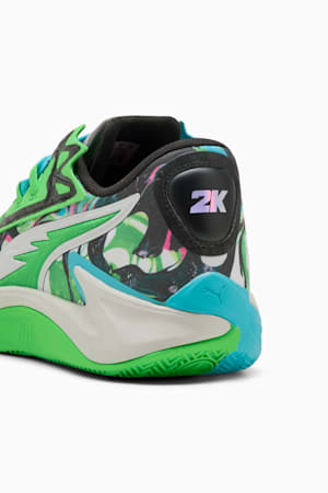 Scoot Zeros II 2K Basketball Shoes Unisex, Bright Aqua-Feather Gray, extralarge-GBR
