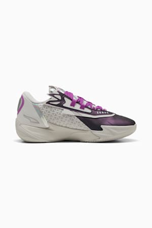 Scoot Zeros II Sterling Basketball Shoes Unisex, Feather Gray-Wild Berry, extralarge-GBR