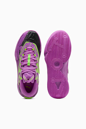 Scoot Zeros II Purple Lab Basketball Shoes Unisex, Pure Magenta-Green Glare, extralarge-GBR