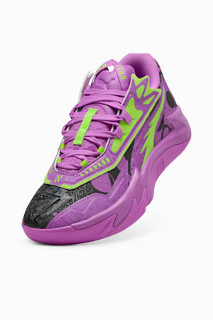 Scoot Zeros II Purple Lab Basketball Shoes Unisex, Pure Magenta-Green Glare, extralarge-GBR