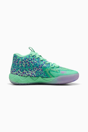 MB.01 Alien Safari Basketball Shoes Unisex, Green Glimmer-Pure Magenta-Hyperlink Blue, extralarge-GBR