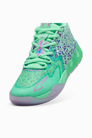 MB.01 Alien Safari Basketball Shoes Unisex, Green Glimmer-Pure Magenta-Hyperlink Blue, extralarge-GBR