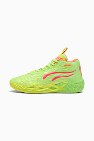 MB.04 Gem Basketball Boots Unisex, Yellow Alert-Green Glare-Pink Alert, extralarge-GBR
