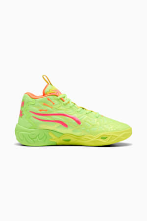 MB.04 Gem Basketball Boots Unisex, Yellow Alert-Green Glare-Pink Alert, extralarge-GBR