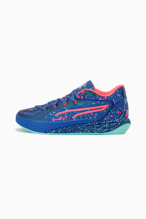 Stewie 4 Night Vision Basketball Shoes Women, Vivid Blue-Electric Peppermint, extralarge-GBR