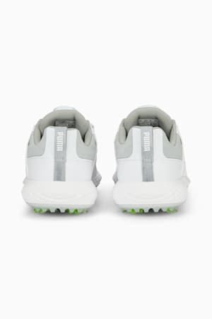 IGNITE PWRCAGE Golf Shoes Youth, PUMA White-PUMA Silver, extralarge-GBR