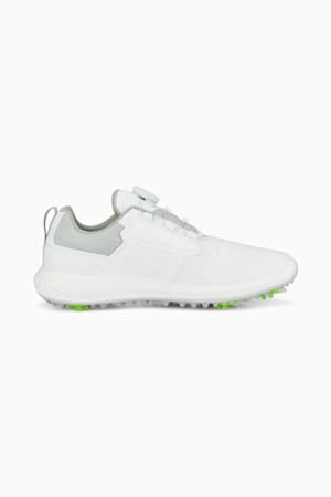 IGNITE PWRCAGE Golf Shoes Youth, PUMA White-PUMA Silver, extralarge-GBR