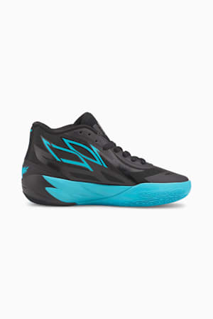 MB.02 Basketball Shoes Youth, Puma Black-Blue Atoll, extralarge-GBR