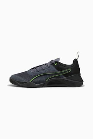 Fuse 3.0 Men's Training Shoes, Galactic Gray-PUMA Black-Green Glare, extralarge-GBR
