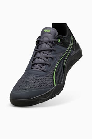 Fuse 3.0 Men's Training Shoes, Galactic Gray-PUMA Black-Green Glare, extralarge-GBR