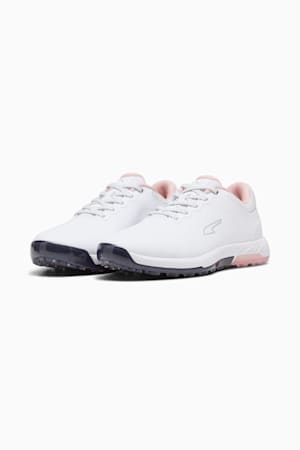 Alphacat NITRO™ Women's Golf Shoes, PUMA White-Deep Navy-Peach Smoothie, extralarge-GBR