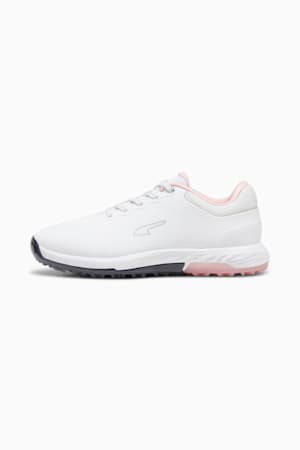 Alphacat NITRO™ Women's Golf Shoes, PUMA White-Deep Navy-Peach Smoothie, extralarge-GBR