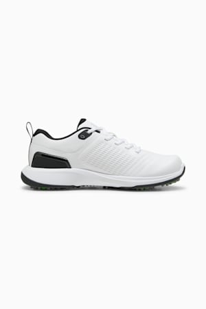 Grip Fusion Flex Men's Golf Shoes, PUMA White-PUMA Black, extralarge-GBR