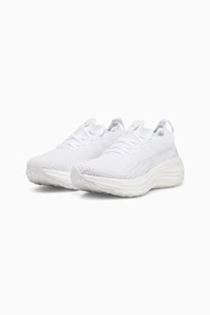 ForeverRun NITRO Knit Women's Running Shoes, PUMA White-Feather Gray, extralarge-GBR