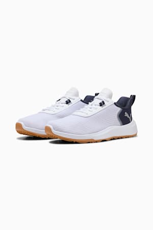 Fusion Crush Sport Golf Shoes Men, PUMA White-Deep Navy-Gum, extralarge-GBR