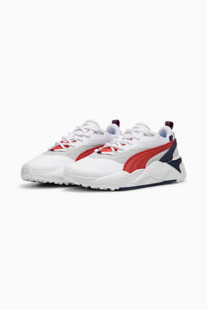 GS-X Efekt Golf Shoe, PUMA White-Strong Red-Deep Navy, extralarge-GBR