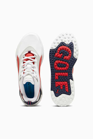 GS-X Efekt Golf Shoe, PUMA White-Strong Red-Deep Navy, extralarge-GBR